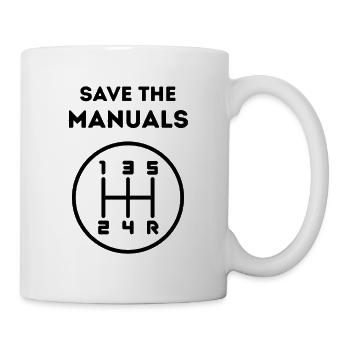 Rettet die Handbücher - Tasse - Weiß - Rechts
