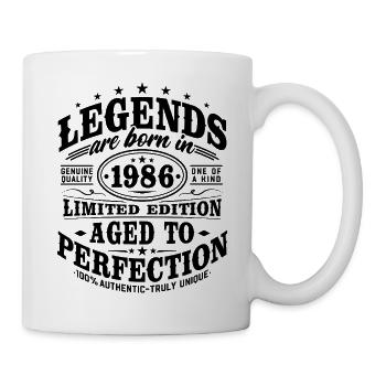 Cadeau d’anniversaire Vintage Born Vintage 1986 - Mug blanc - blanc - Droite