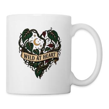 Wild at Heart – Philodendron Pflanzenherz - Tasse - Weiß - Rechts