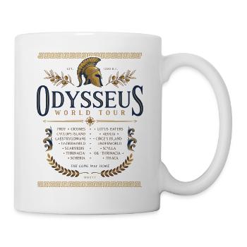 Odysseus World Tour Shirt Ancient Greek Mythology - Mug - white - Right