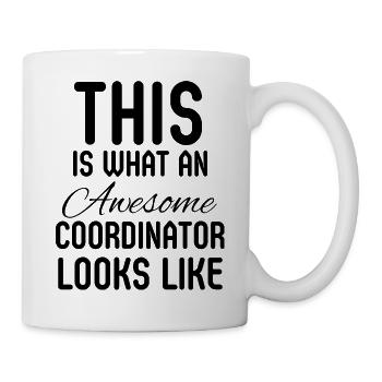 Koordinator, Kollege, Admin-Manager, Geschenk - Tasse - Weiß - Rechts