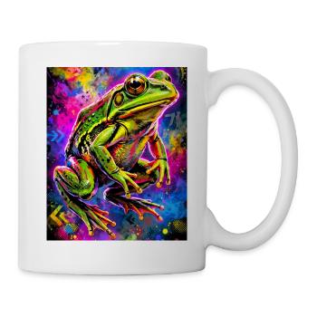 Frosch - Tasse - Weiß - Rechts