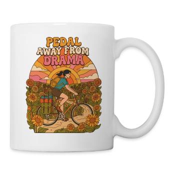 Treten Sie weg von Drama Retro Cycling - Tasse - Weiß - Rechts