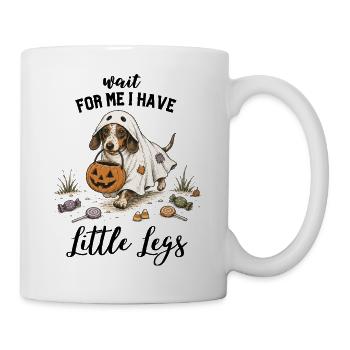 Dachshund Ghost Halloween Trick or Treat - Mug - white - Right