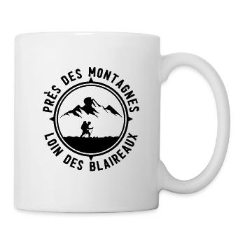 Cercle Cime Silhouette Montagne - Mug blanc - blanc - Droite