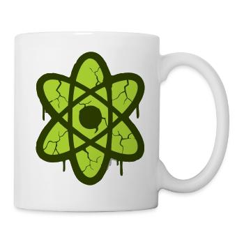 Atom Symbol Graffiti Logo - Mug - white - Right