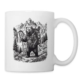 Hiking - Outdoor Adventure - Bear - Mug - white - Right