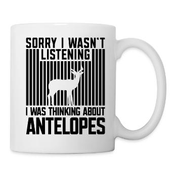 Antelope Funny Animal Saying Humor Safari - Mug - white - Right