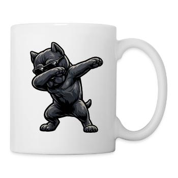 Dabbing Cane Corso in Comic Style - Mug - white - Right
