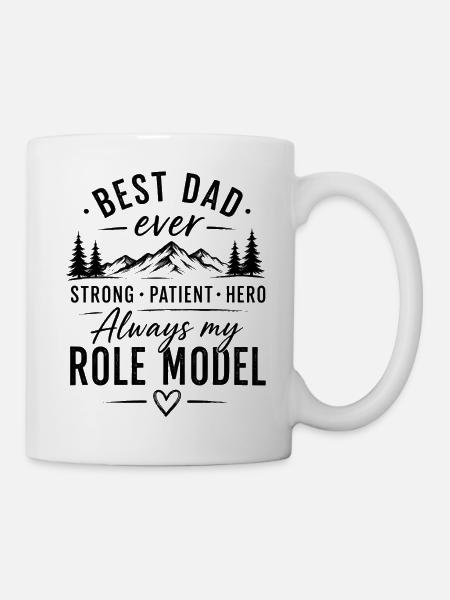 Best Dad Role Model in Mountains - Mug - white