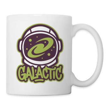 Galaxy Astronaut Helmet Logo - Mug - white - Right