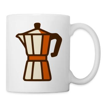 Espresso Maker Coffee Icon - Mug - white - Right