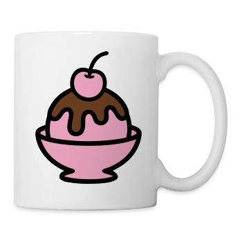 Sundae Cherry Artwork - Mug - white - Right