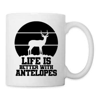 Antelope Humor Saying - Mug - white - Right