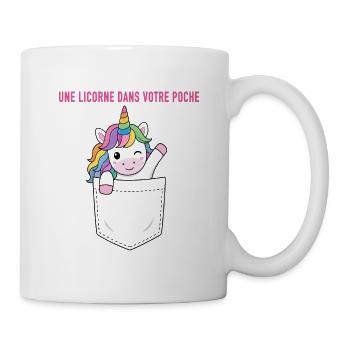 Une licorne dans votre poche - Mug blanc - blanc - Droite