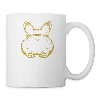 Corgi Butt Saying Drive Me Nuts - Mug - white - Right