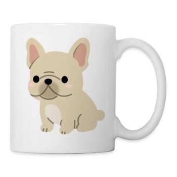 Charming French Bulldog Illustration - Mug - white - Right