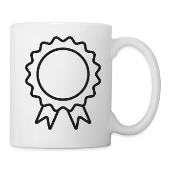 Achievement Award Badge Ribbon Design - Mug - white - Right