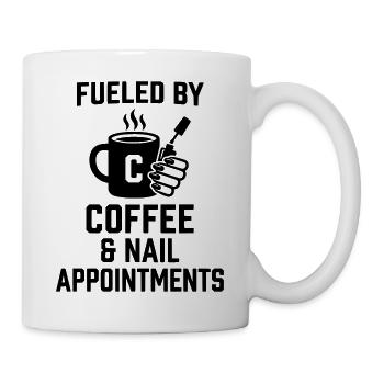 Coffee Nails Nail Design - Mug - white - Right