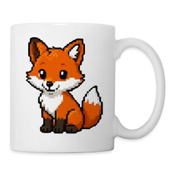 Retro Pixel Fox Cuddly Fox - Mug - white - Right