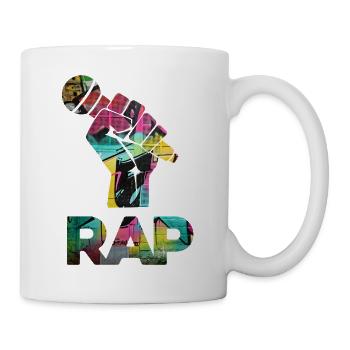 RAP Graffiti Fist Mosaic - Mug - white - Right
