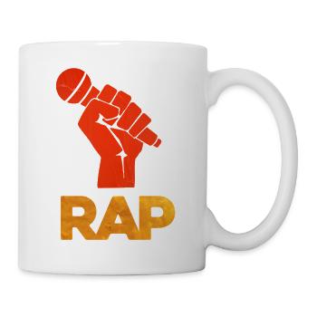 Vivid Rap Microphone Fist - Mug - white - Right