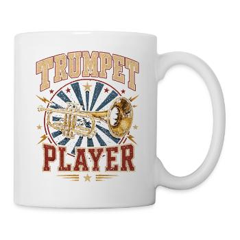 Musique de trompette Trompettiste Musicien Trompette - Mug blanc - blanc - Droite