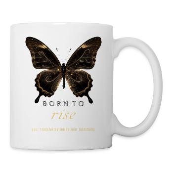 Born to Rise Butterfly Transformation - Mug - white - Right