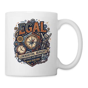 Egal Kompass Lebensgefühl - Tasse - Weiß - Rechts