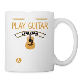 Lustiges Gitarrenzitat - Tasse - Weiß - Rechts