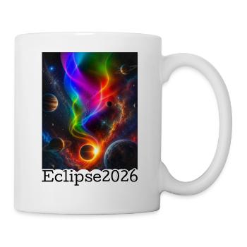 Nebula Neon Eclipse 2026 limitierte Ausgabe - Tasse - Weiß - Rechts