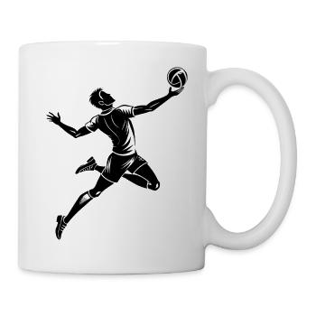 Volleyballspieler - Tasse - Weiß - Rechts
