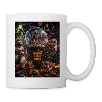 Weihnachtslogik Pause Verrücktes Chaos Humor Pur - Tasse - Weiß - Rechts