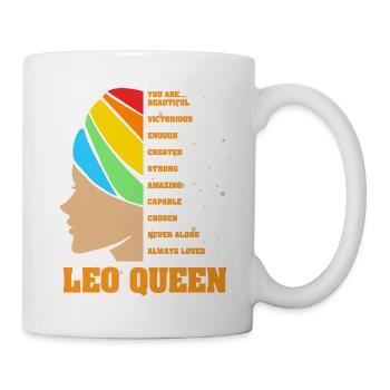 Signe du zodiaque Lion - Mug blanc - blanc - Droite