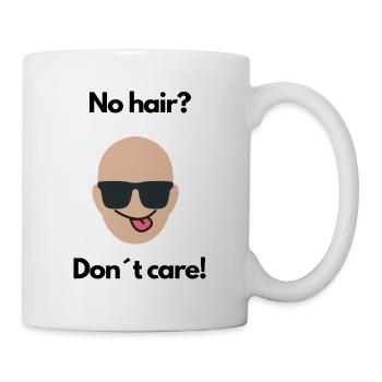 No Hair Don’t Care - Tasse - Weiß - Rechts