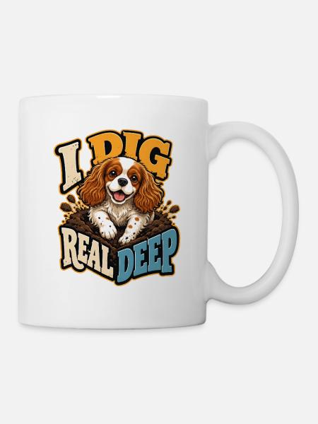 Kavallerier King Charles Spaniel - Tasse - Weiß