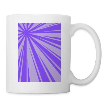 Violette Pulsationsgrafik - Tasse - Weiß - Rechts