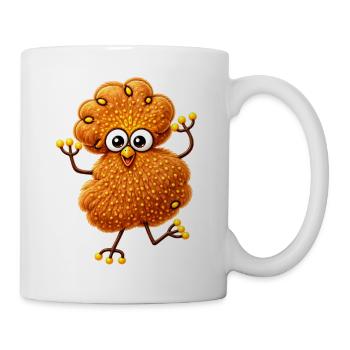 Kuschel Pompom - Tasse - Weiß - Rechts