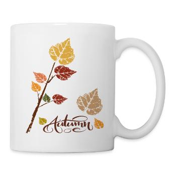 Herbstlaub  - Tasse - Weiß - Rechts
