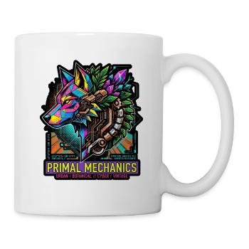 Urmechanik – Neon Wolf - Tasse - Weiß - Rechts