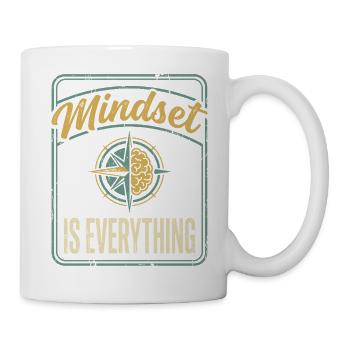 Die Einstellung ist alles - Tasse - Weiß - Rechts