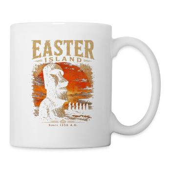 Easter_island - Tasse - Weiß - Rechts