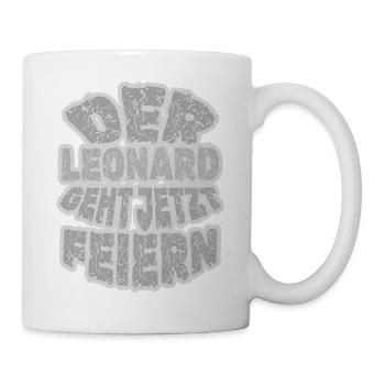 Party Leonard - Tasse - Weiß - Rechts