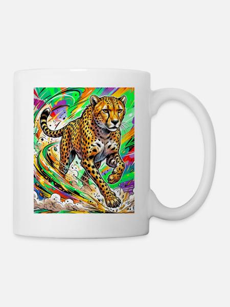 Gepard - Tasse - Weiß
