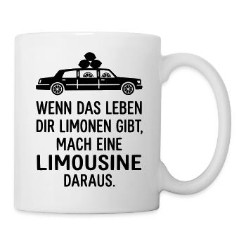 Wenn das Leben dir Zitronen Limonen gibt - Tasse - Weiß - Rechts