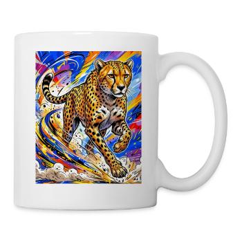 Gepard - Tasse - Weiß - Rechts