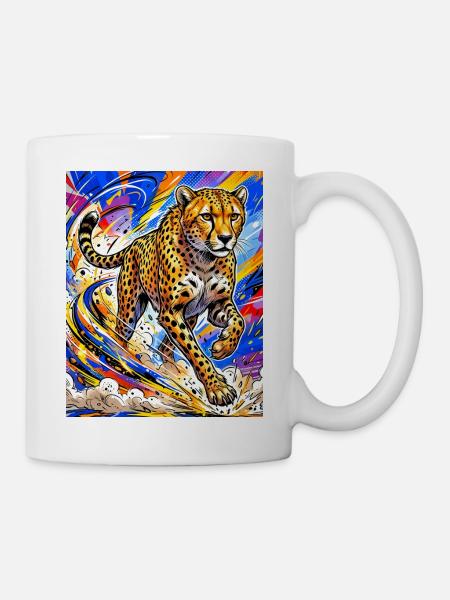 Gepard - Tasse - Weiß