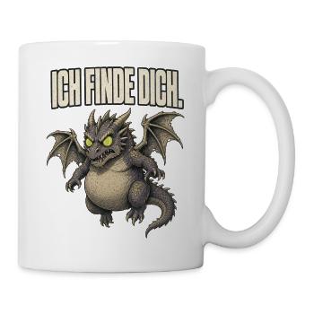 Ich finde DICH Drachen - Tasse - Weiß - Rechts