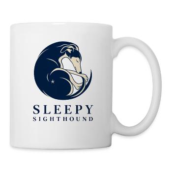 Sleepy Sighthound Greyhound Rettungshemd - Tasse - Weiß - Rechts
