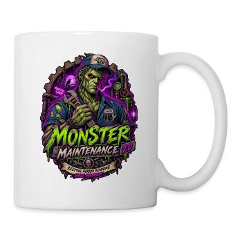 Monster Maintenance 2.0 – Horror Mechanic - Tasse - Weiß - Rechts